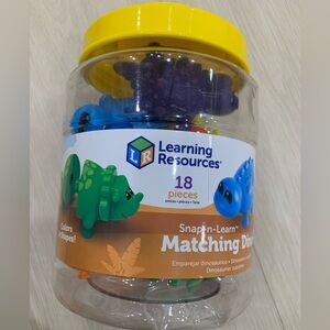 Learning Resources Snap-n-Learn Matching Dinos - 18 Pieces